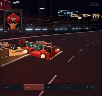 Running Man — sinek pilotlu simülasyon deneyi, WebGL