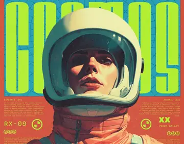 Cosmos[XX] poster tasarımı — sanat yönetimi